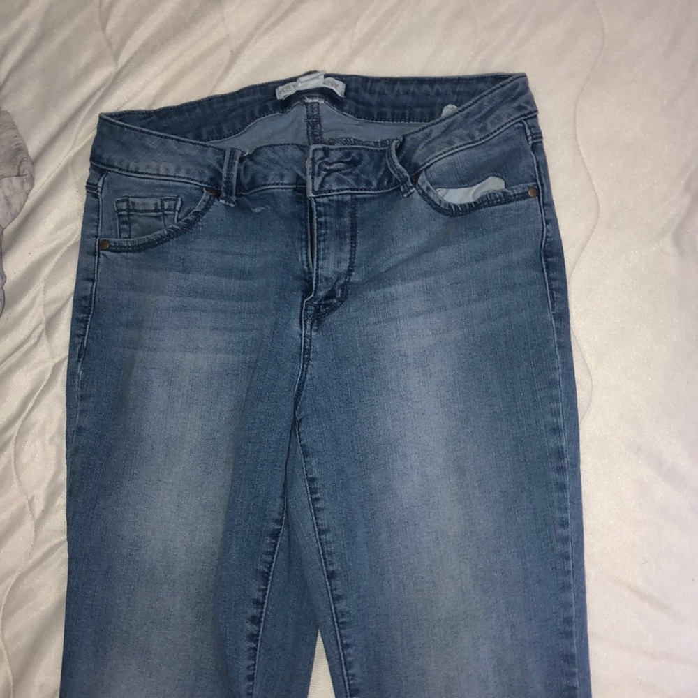 Contrast Ankle Jeans